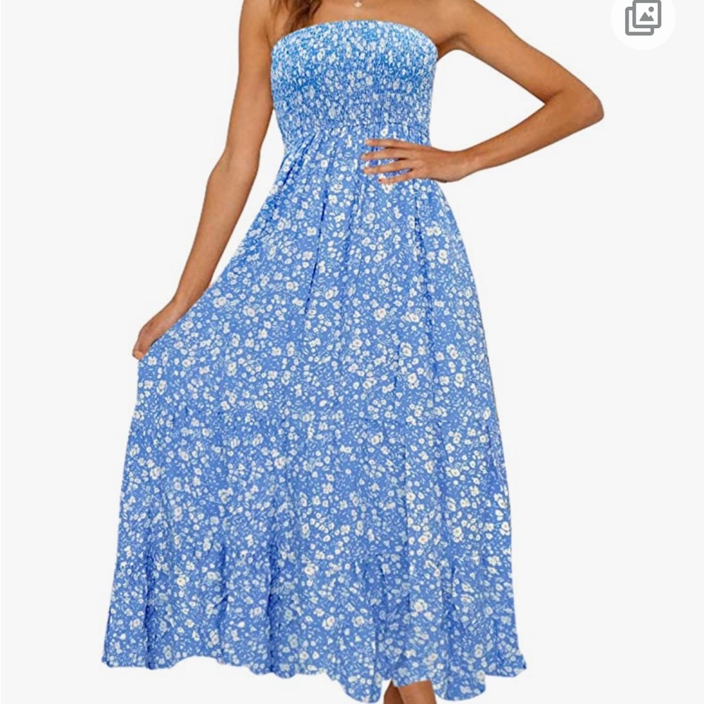 Blue & White Sundress